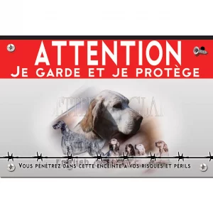 Signalisation personnalisee Portraits d'English Setter en différentes poses
