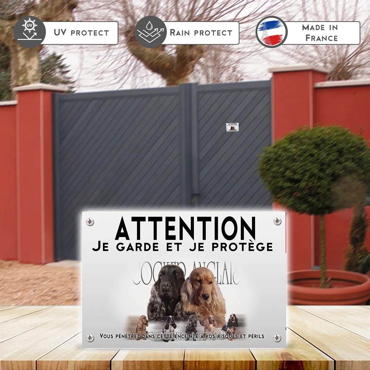 Plaques Cocker Anglais Portraits de chiens aux fourrures variées