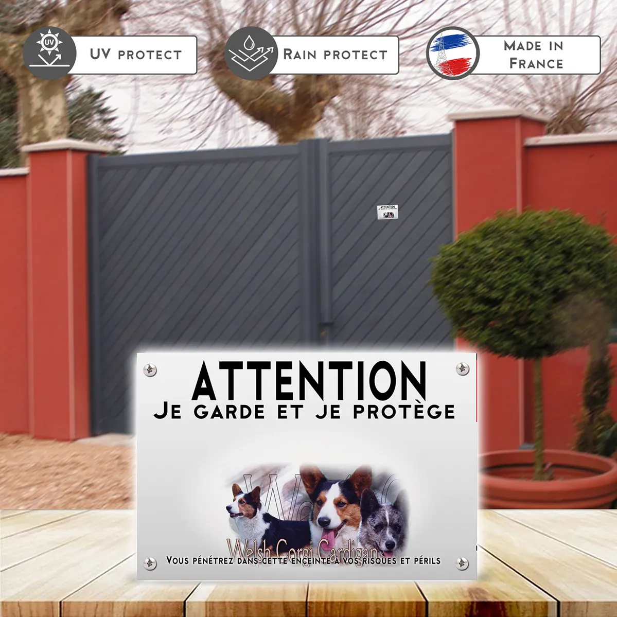 Plaques Visuel de Welsh Corgi Pembroke et Cardigan