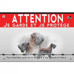 Signalisation personnalisee Irish Soft Coated Wheaten Terrier en différentes poses