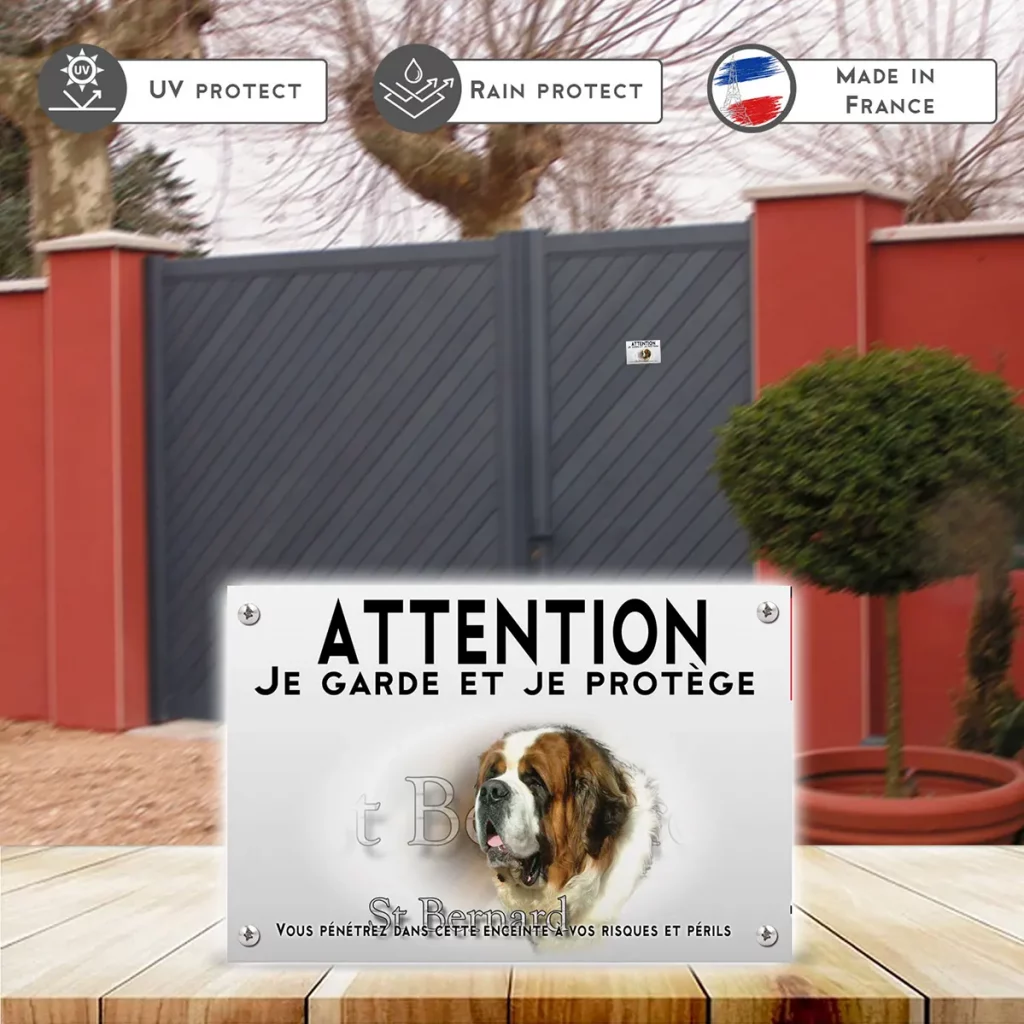 Plaques Chiens de race Bouvier de Saint Bernard en gros plan