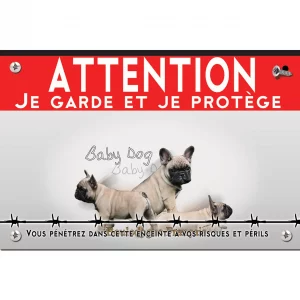 Signalisation personnalisee Image de plusieurs bouledogues français mignons