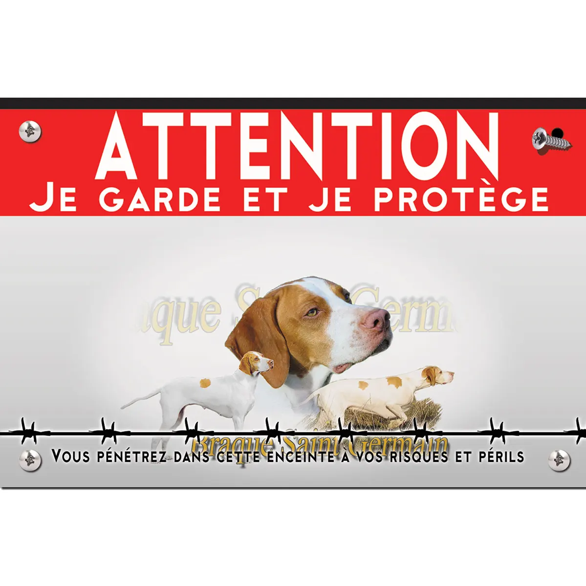 Signalisation personnalisee Braque Saint Germain en pleine nature