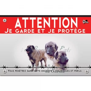 Signalisation personnalisee Cão da Serra da Estrela avec plusieurs portraits