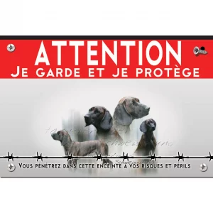 Signalisation personnalisee Collage de Hannoverscher Schweisshund avec plusieurs chiens