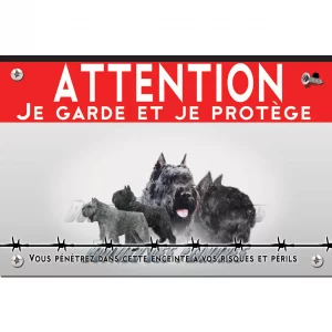 Signalisation personnalisee Bouviers des Flandres