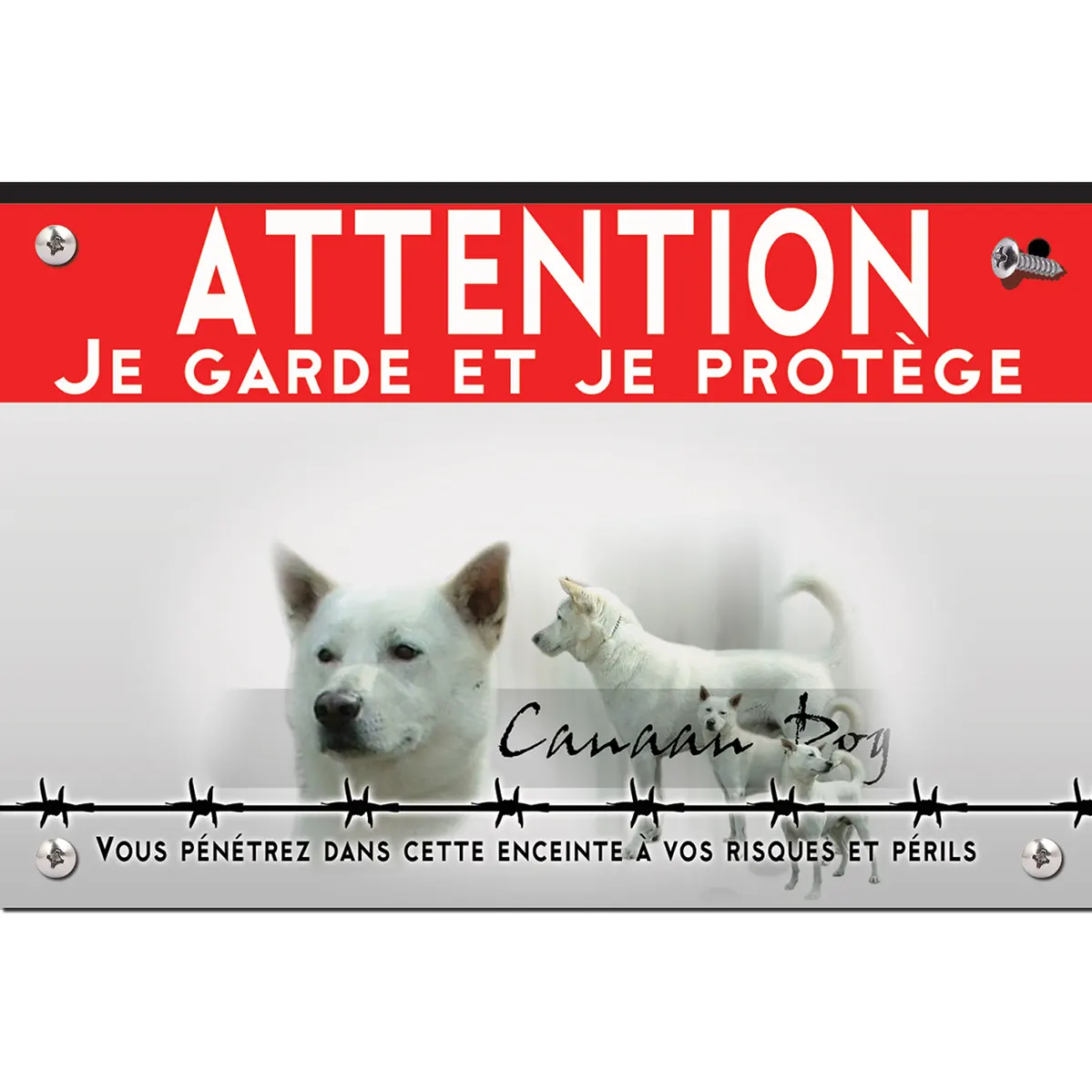 Signalisation personnalisee Trio de chiens Akita Inu avec variétés de poses