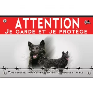 Signalisation personnalisee Deux chiens Hrvatski Ovcar