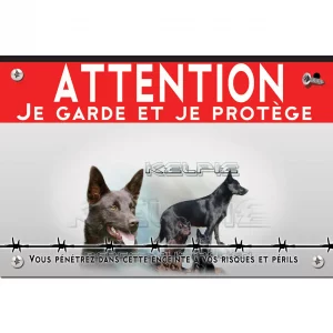 Signalisation personnalisee Collage de plusieurs Kelpies sur fond graphique