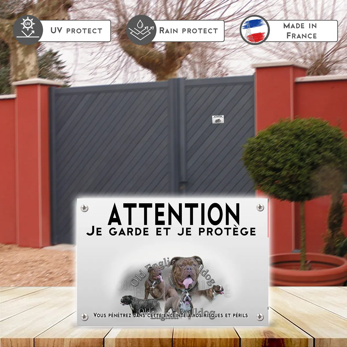 Plaques Collage de plusieurs Old English Bulldogs