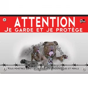 Signalisation personnalisee Collage de plusieurs Old English Bulldogs