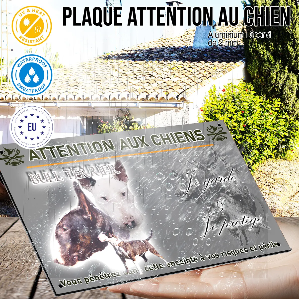 panneau Visuels de Bull Terrier avec plusieurs chiens
