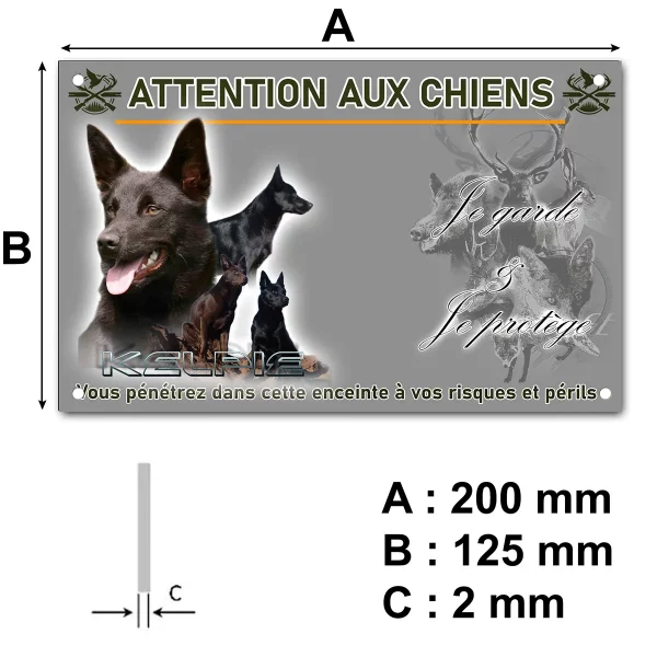 panneau Collage de plusieurs Kelpies sur fond graphique