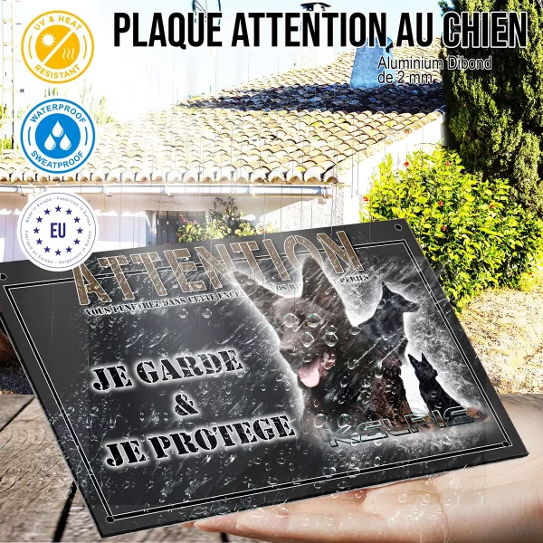 panneau chien de garde Collage de plusieurs Kelpies sur fond graphique