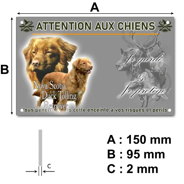 plaque Image de Nova Scotia Duck Tolling Retriever