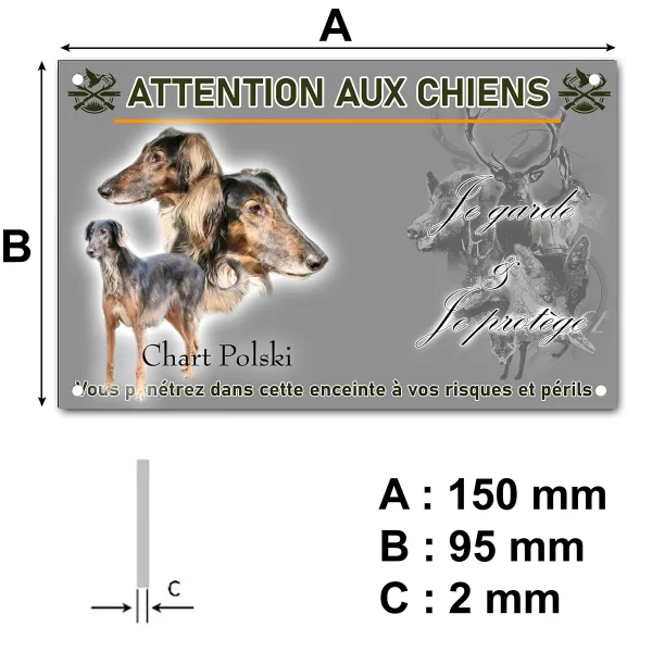 plaque Afghan Hound avec têtes et corps sur fond neutre