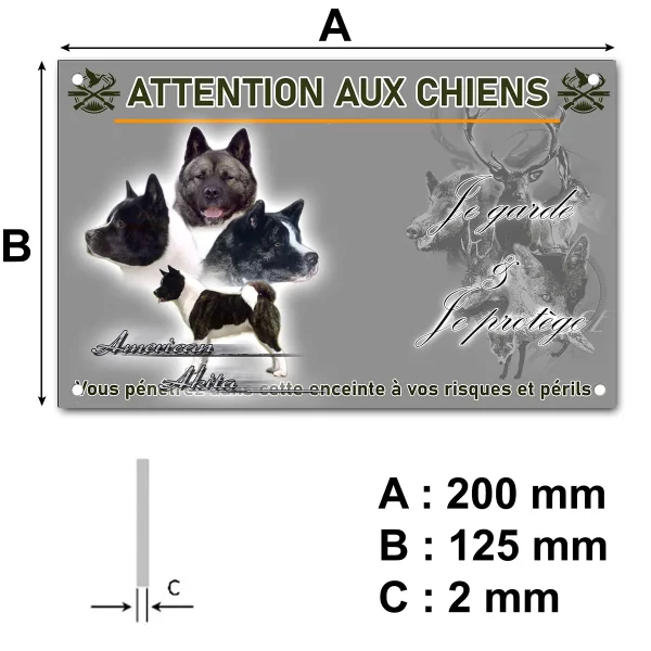 panneau Collage d'American Akita avec plusieurs visages