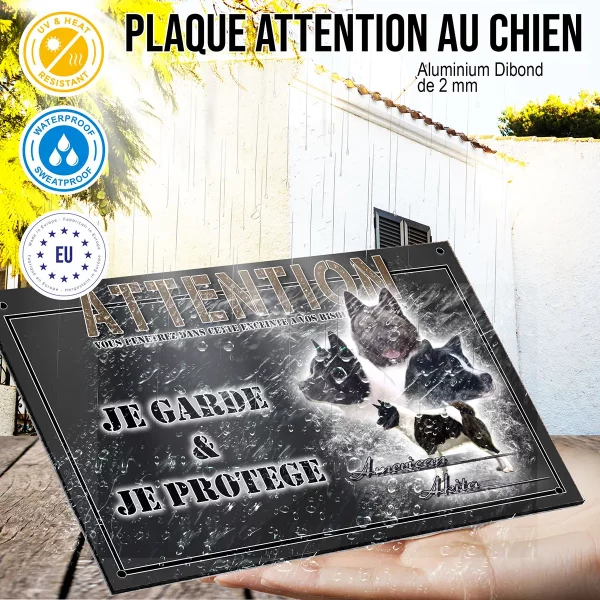 panneau chien de garde Collage d'American Akita avec plusieurs visages