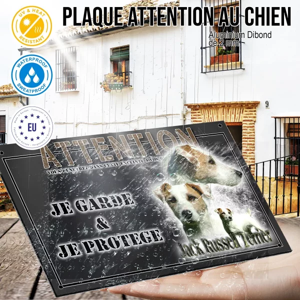 panneau chien de garde Image de Jack Russell Terrier