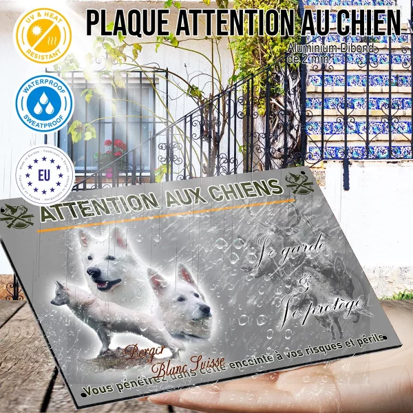panneau Bande d'images d'un Berger Blanc Suisse