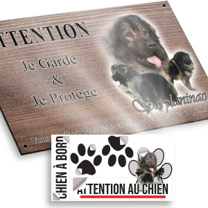 plaque attention au chien Collage de chiens Sarplaninac