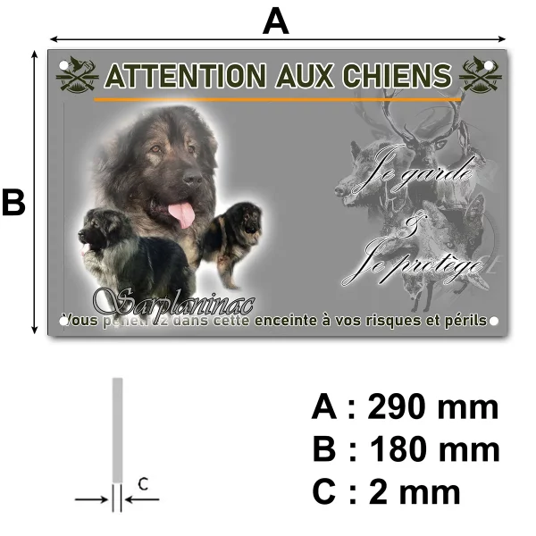 pancarte Collage de chiens Sarplaninac
