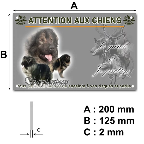 panneau Collage de chiens Sarplaninac