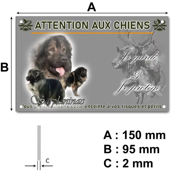 plaque Collage de chiens Sarplaninac