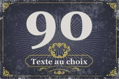Plaque numéro de maison, collection Vintage, modèle 3