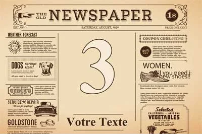 Plaque numéro de maison, collection Vintage, modèle 6