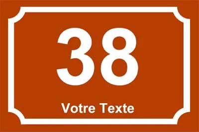 Plaque numéro de maison, collection Classique, modèle 2