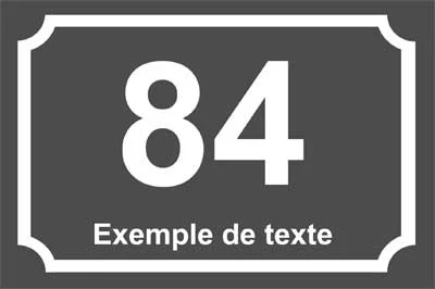 Plaque numéro de maison, collection Classique, modèle 4