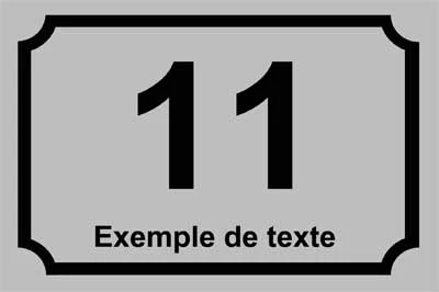Plaque numéro de maison, collection Classique, modèle 5