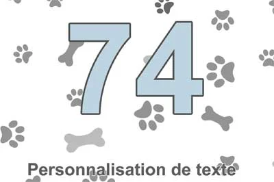 Plaque numéro de maison, collection Chats, modèle 4