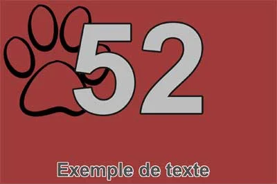 Plaque numéro de maison, collection Chats, modèle 6