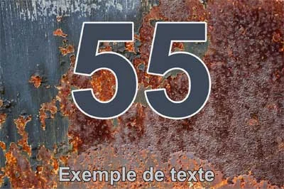 Plaque numéro de maison, collection Matière, modèle 4