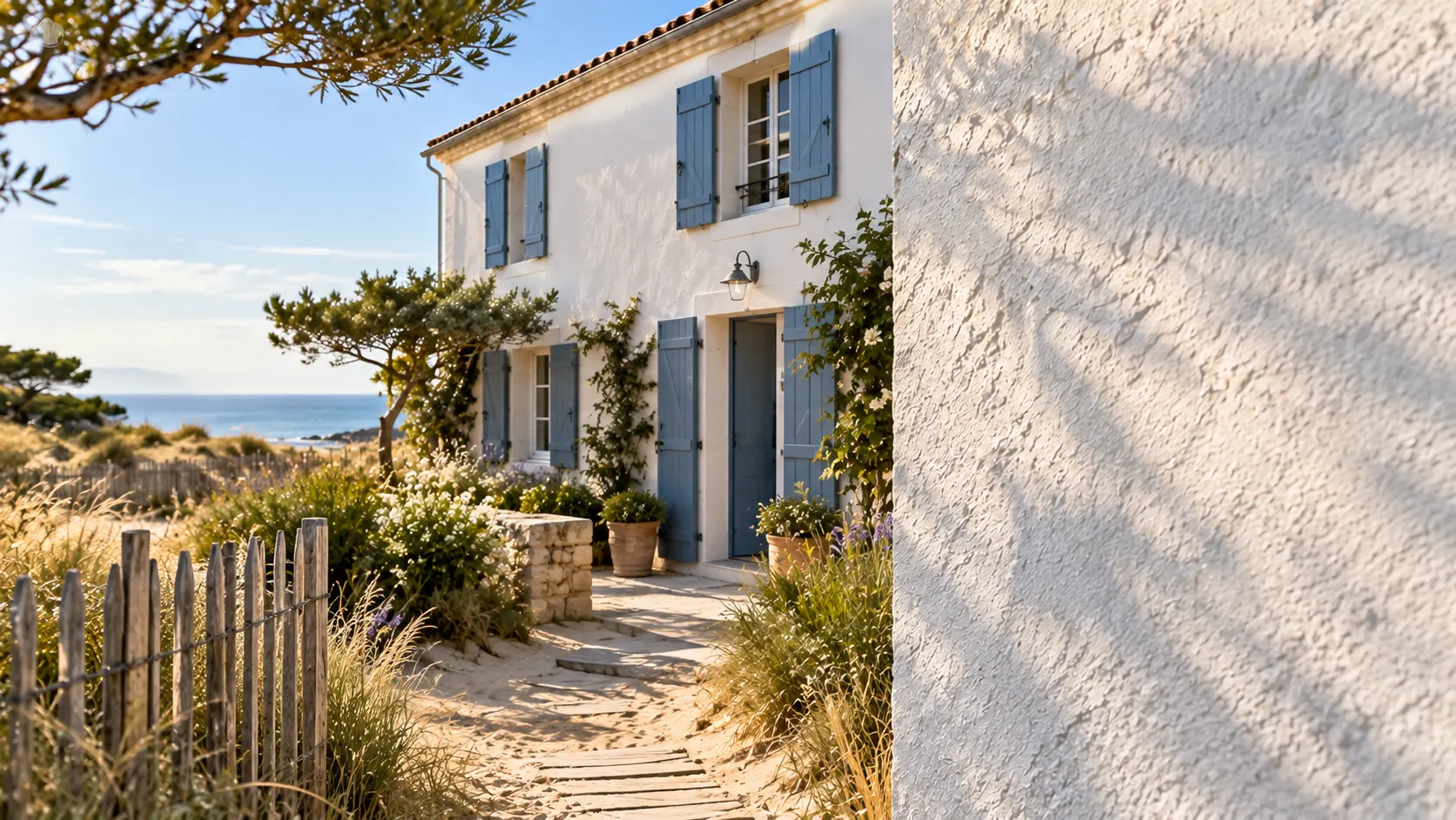 Plaque numéro de maison, style Bord de mer