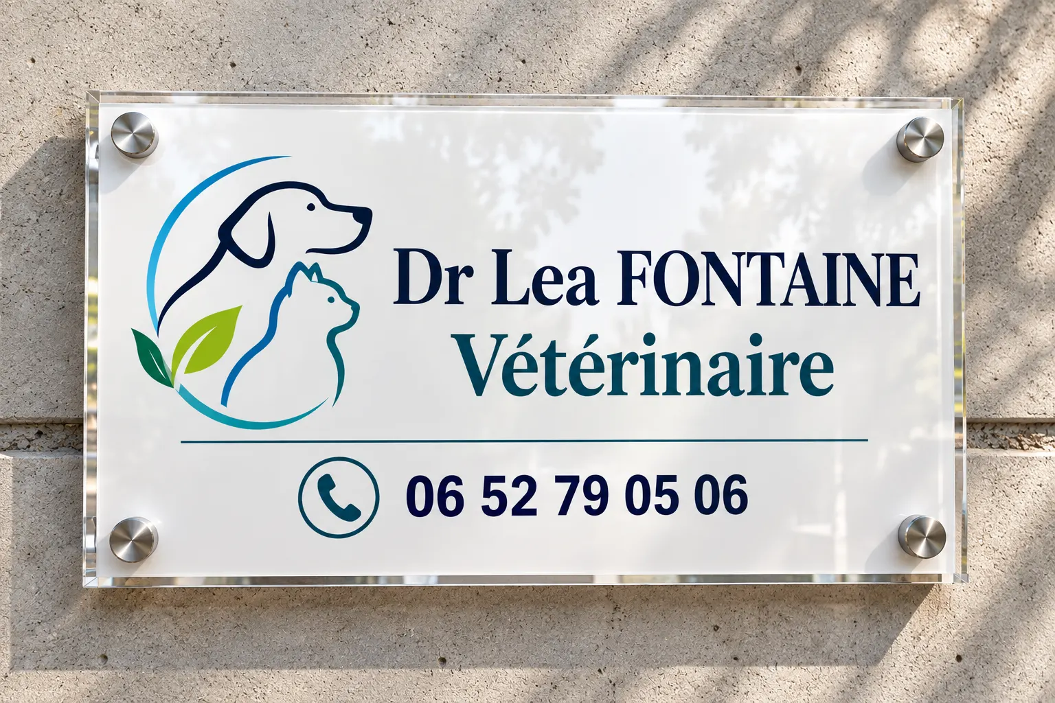 La plaque verre acrylique