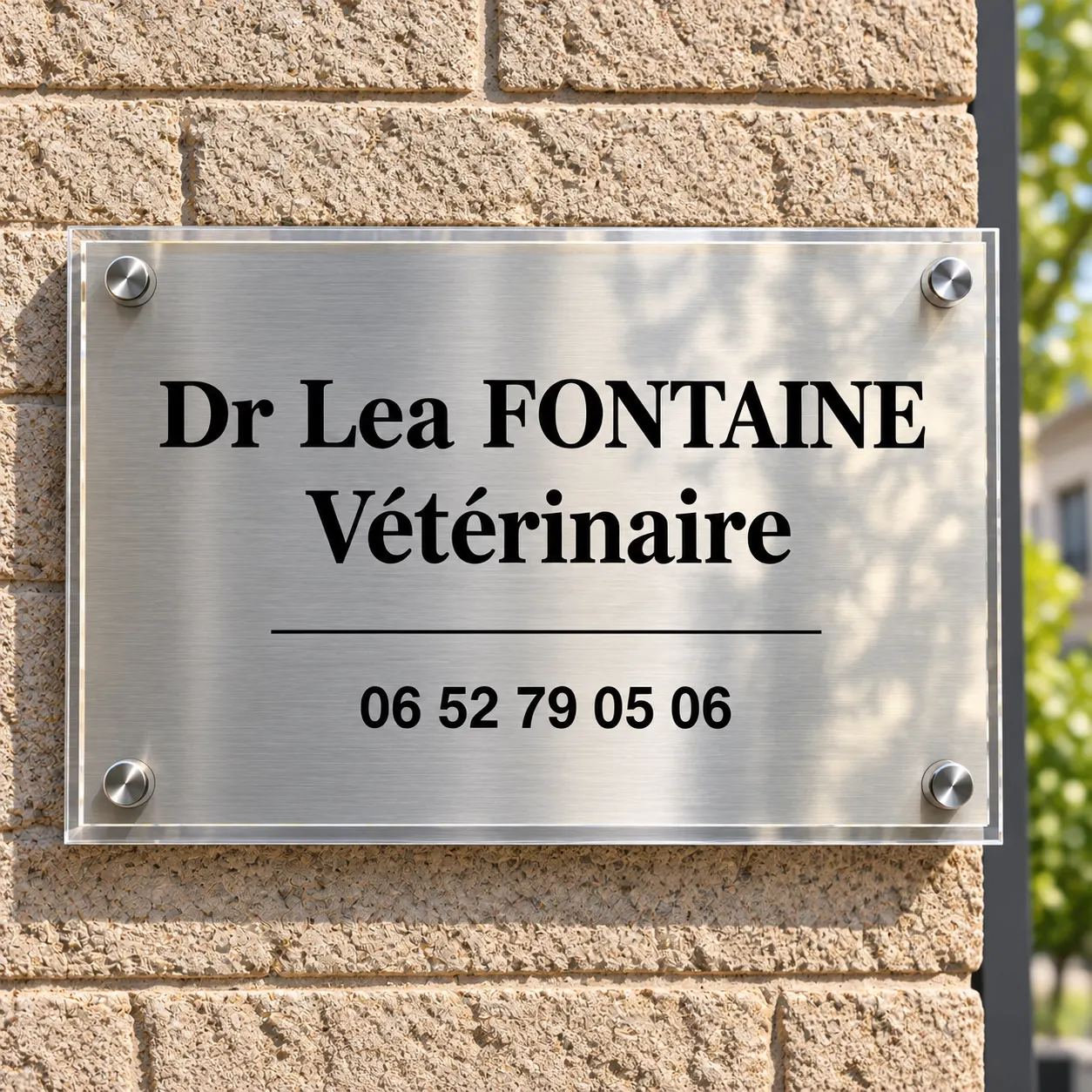 La plaque assemblée